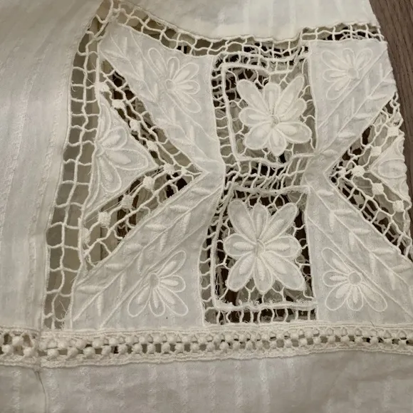 NWT Lucky Brand Eyelet Maxi dress. Size Small