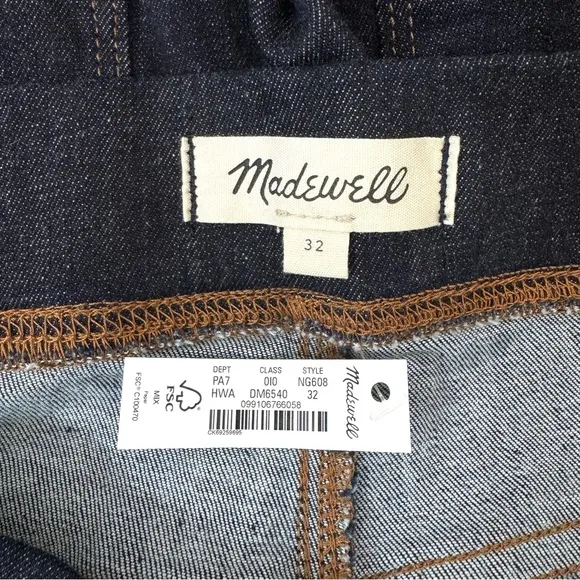 NWT Madewell Pull-On Skinny Flare Jeans Havenley Wash NG608 Size 32