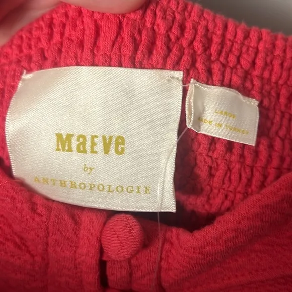 NWT Maeve Puff-Sleeved Sweetheart Mini Dress | Anthropologie | Size: Large