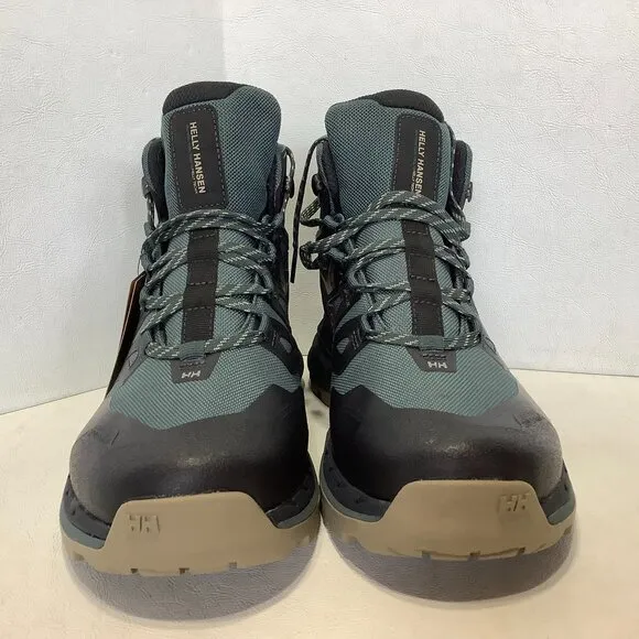 NWT Men's Helly Hansen Traverse HT Waterproof Hiking Boots Size 7.5 Green/Gray