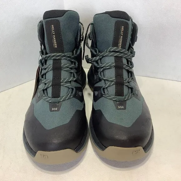 NWT Men's Helly Hansen Traverse HT Waterproof Hiking Boots Size 7.5 Green/Gray