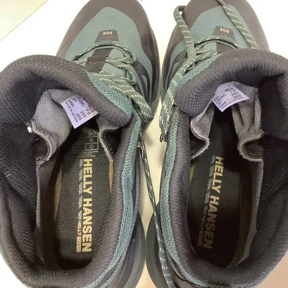NWT Men's Helly Hansen Traverse HT Waterproof Hiking Boots Size 7.5 Green/Gray