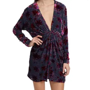 NWT Rag &amp; Bone Velvet Floral Mini Dress