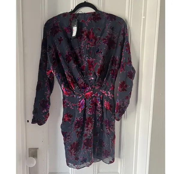 NWT Rag &amp; Bone Velvet Floral Mini Dress