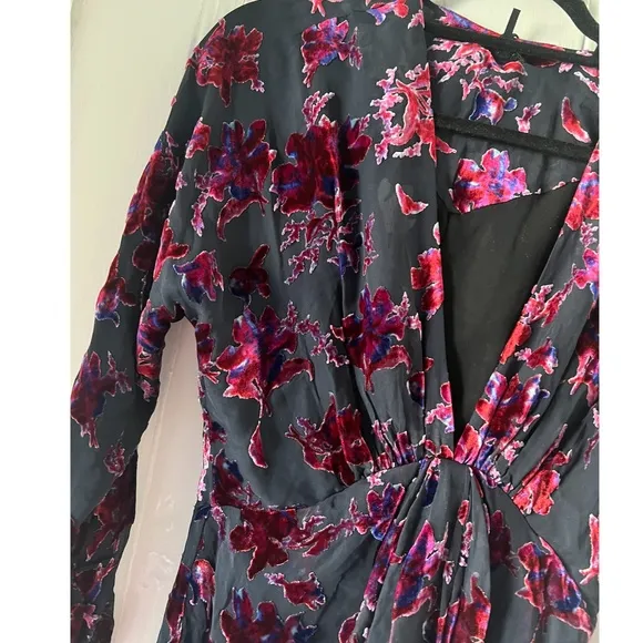 NWT Rag &amp; Bone Velvet Floral Mini Dress