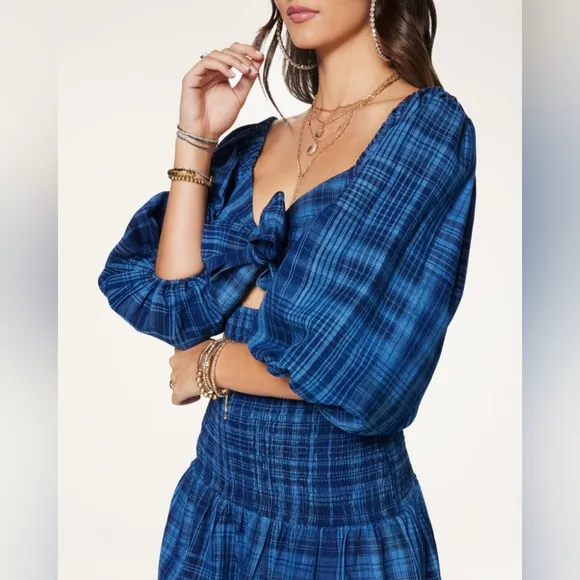 NWT Ramy Brook Caroline Tie Front Mini Dress Size XS