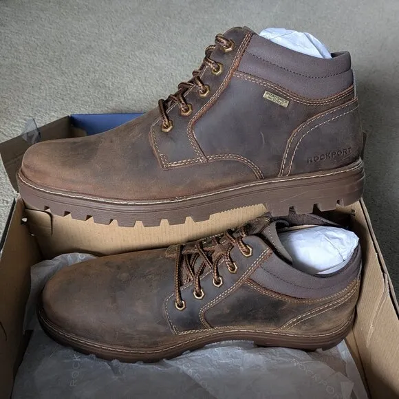 NWT ROCKPORT Mens Brown Weather Or Not PT Boots 9.5 M