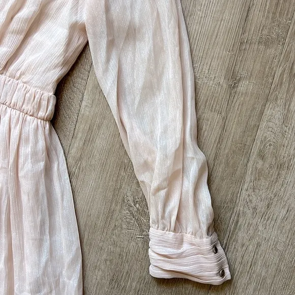 NWT Sandro Paris Women’s Cream Tiered Long Sleeve Maxi Dress Size 4
