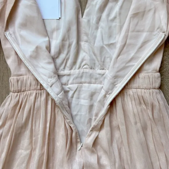 NWT Sandro Paris Women’s Cream Tiered Long Sleeve Maxi Dress Size 4