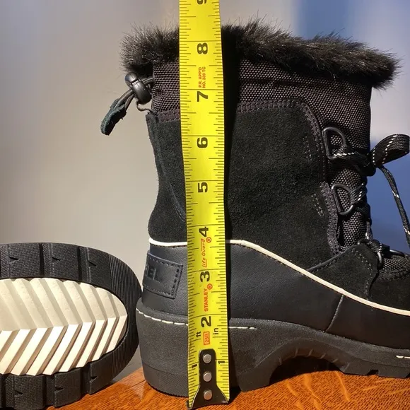 NWT Sz 7 Sorel Women’s Waterproof Suede Boots Tivoli III Faux Fur Impermiable 3