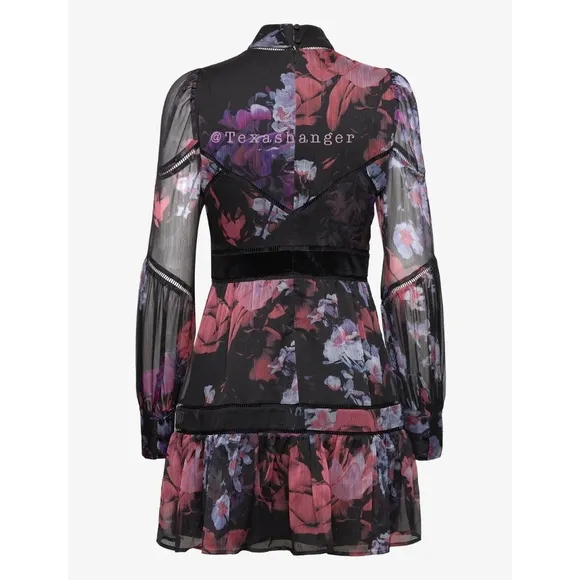 NWT Ted Baker Gretah Ladder Trim Insert Mini Dress S Small