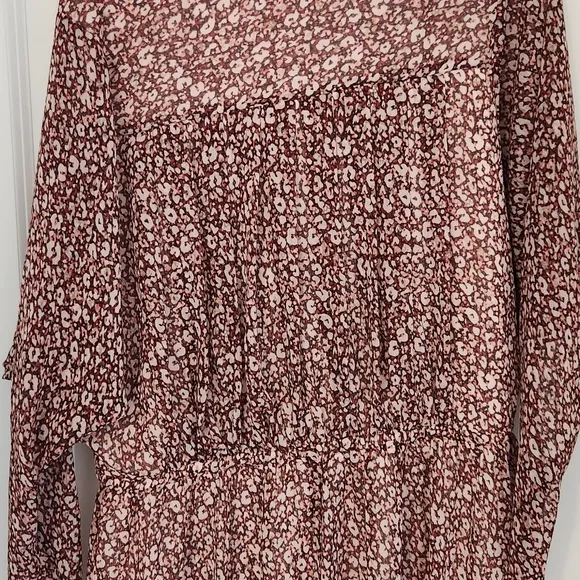 NWT TED BAKER Vallyy Draped Midi With Batwing Sleeve Size 4-6