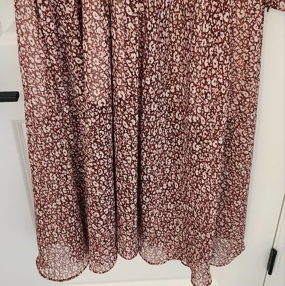 NWT TED BAKER Vallyy Draped Midi With Batwing Sleeve Size 4-6