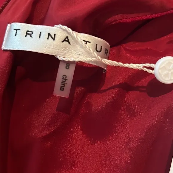 NWT Trina Turk Alka Red Dress Size 8