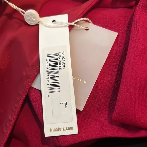 NWT Trina Turk Alka Red Dress Size 8