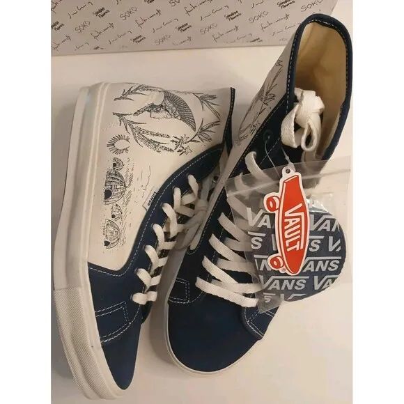 NWT VANS Mens 8 Women 9.5 Sarah Andelman OG Style 24 Nt Sindiso Dress Blues Rare