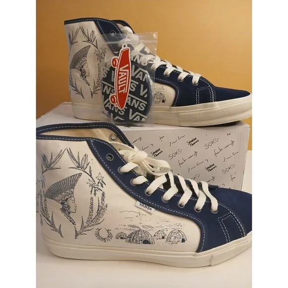NWT VANS Mens 8 Women 9.5 Sarah Andelman OG Style 24 Nt Sindiso Dress Blues Rare