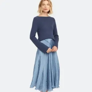 NWT Vince Textured Drape Skirt Size 8