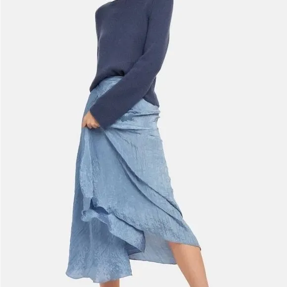 NWT Vince Textured Drape Skirt Size 8