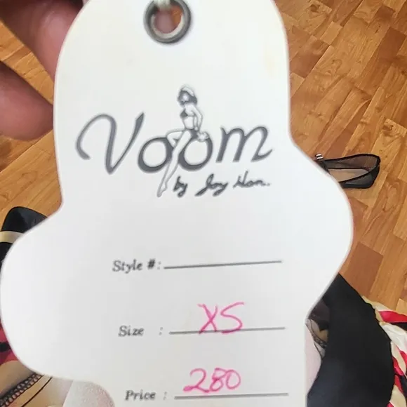 NWT Voom by Joy Han Colorful Graphic Print Silk Mini Dress Fit for a Fashionist