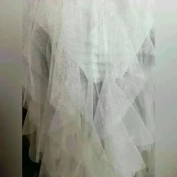 NWT White tulle dress AB rhinestones
