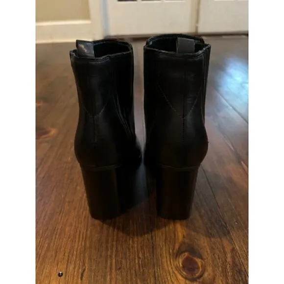 NWT Zodiac Women's Darrah Western Dress Booties Ankle Boots Leather 8.5