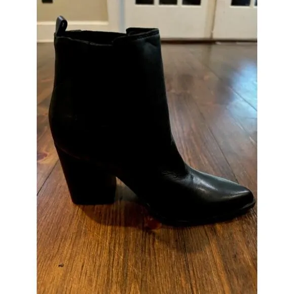 NWT Zodiac Women's Darrah Western Dress Booties Ankle Boots Leather 8.5