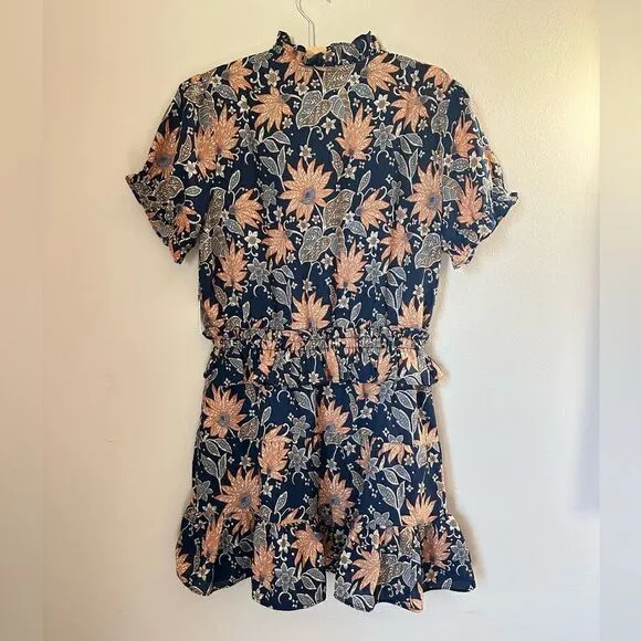 NWT Tularosa bohemian floral ruffle waist Colleen mini dress