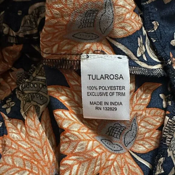 NWT Tularosa bohemian floral ruffle waist Colleen mini dress