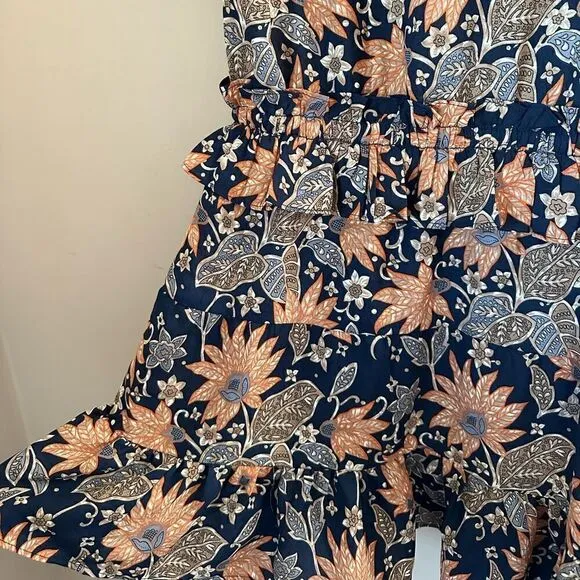 NWT Tularosa bohemian floral ruffle waist Colleen mini dress