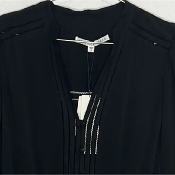 NWT Veronica Beard Jasper Lattice Border Dress Black Size 10