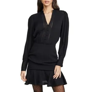 NWT Veronica Beard Jasper Lattice Border Dress Black Size 10