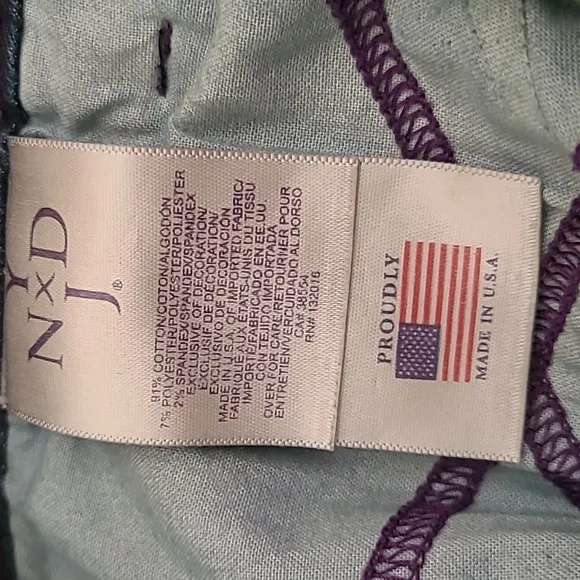 NYDJ Dark Indigo Straight Leg Jeans EUC