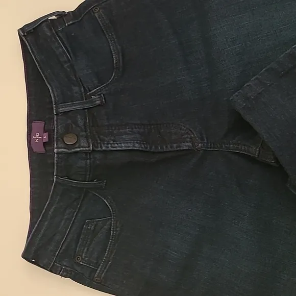 NYDJ Dark Indigo Straight Leg Jeans EUC