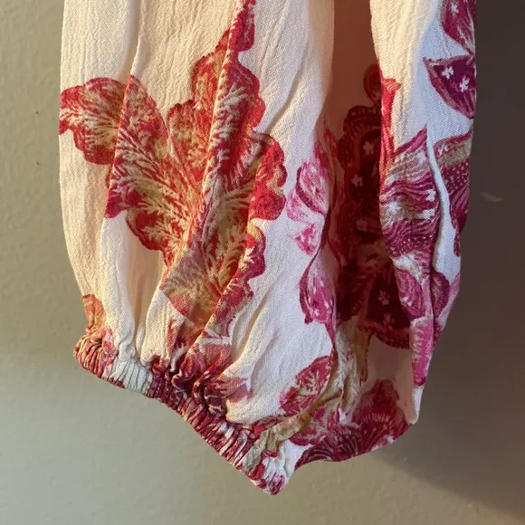 Off Shoulder Smocked Waist Dress Sz small. Like New!