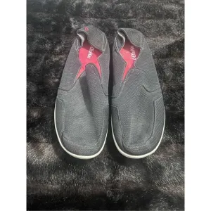 Olukai Nohea Mesh Slip On Shoes Black Red Lightweight Men's 13 M