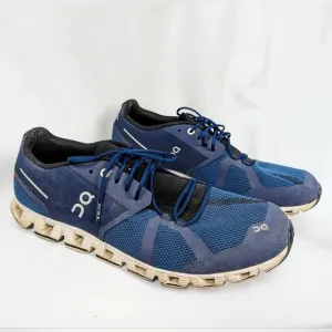 ON Cloud Running flow Men’s Size 11.5 EU 46 Blue Sneakers Shoes Active Athletic