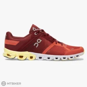 On Cloudflow men's running shoes Rust/Limelight size 11 EUC