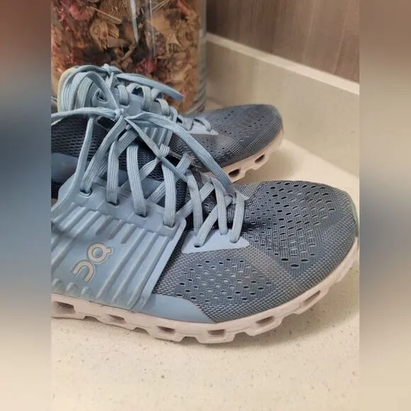 On Cloudswift 3 Shoes Womens 10 Blue White Athletic Running Training Sneakers