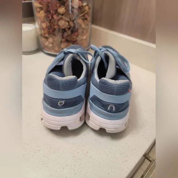 On Cloudswift 3 Shoes Womens 10 Blue White Athletic Running Training Sneakers