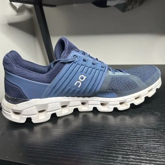 On Cloudswift Mens Size 12 Blue Running Shoes Sneakers