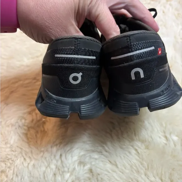 On Running Ripstop Black Athletic Shoes