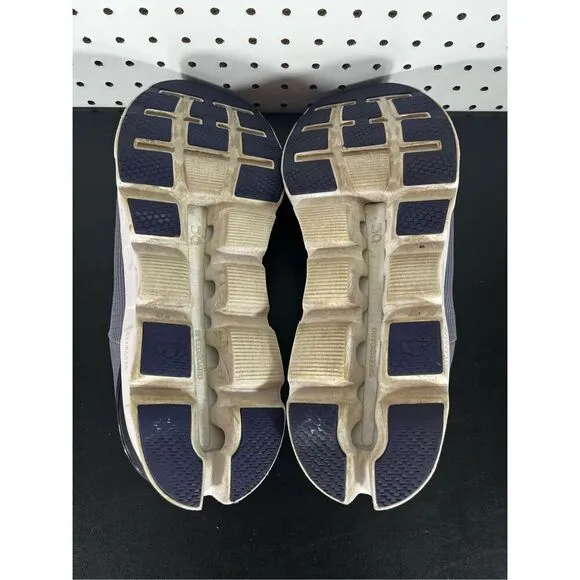 On Running Cloudstratus Grey Navy Blue Running Shoes size 14