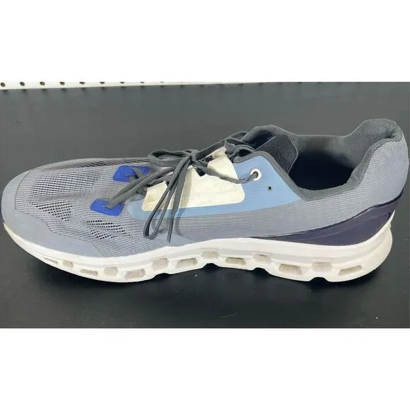 On Running Cloudstratus Grey Navy Blue Running Shoes size 14
