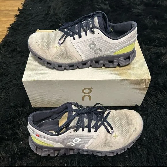 ON CLOUD X running athletic lace up shoes sneakers women’s 8.5