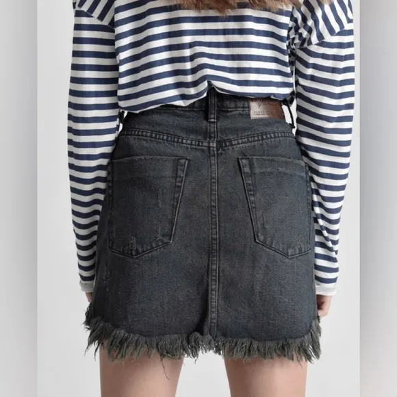 One Teaspoon Fox Jean Skirt