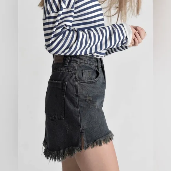 One Teaspoon Fox Jean Skirt