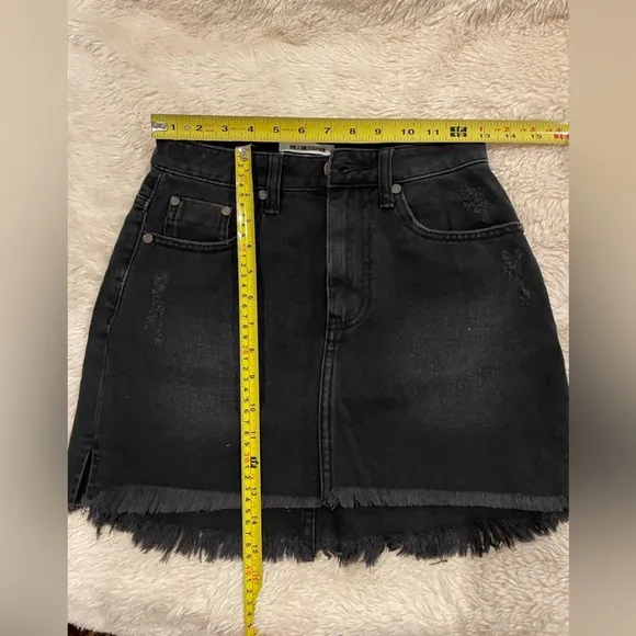 One Teaspoon Fox Jean Skirt
