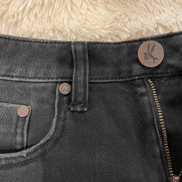 One Teaspoon Fox Jean Skirt