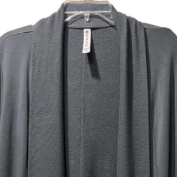 Open Front Cardigan Lightweight Sweater Athleta by Lululemon Gray Siz Xtra Small